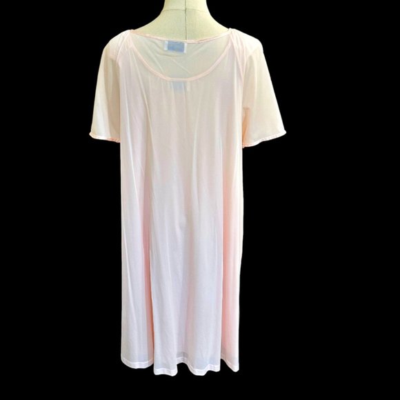 Vintage Vanity Fair Gown Robe Set Size M Pink Sleeveless Gown Short Sleeve Robe - Picture 6 of 10